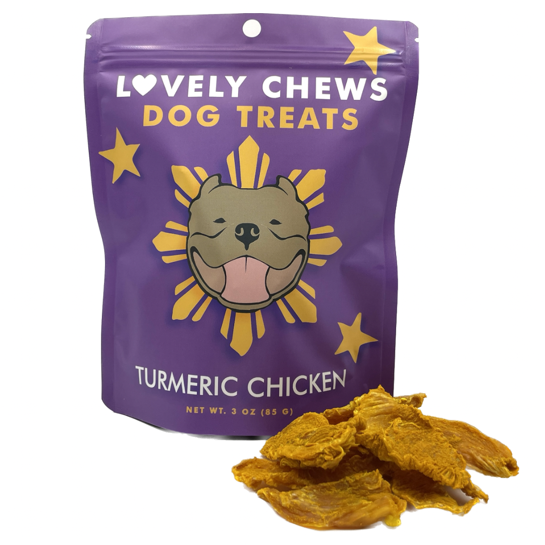 Turmeric Chicken Jerky Dog Treat _Front