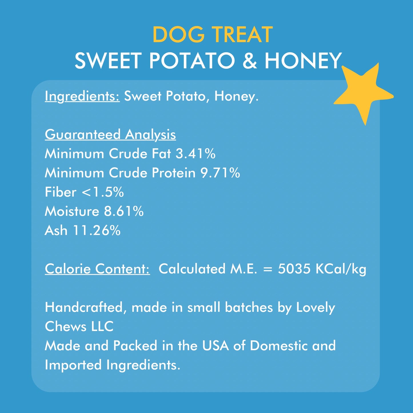 Sweet Potato & Honey Dog Treat_Analysis