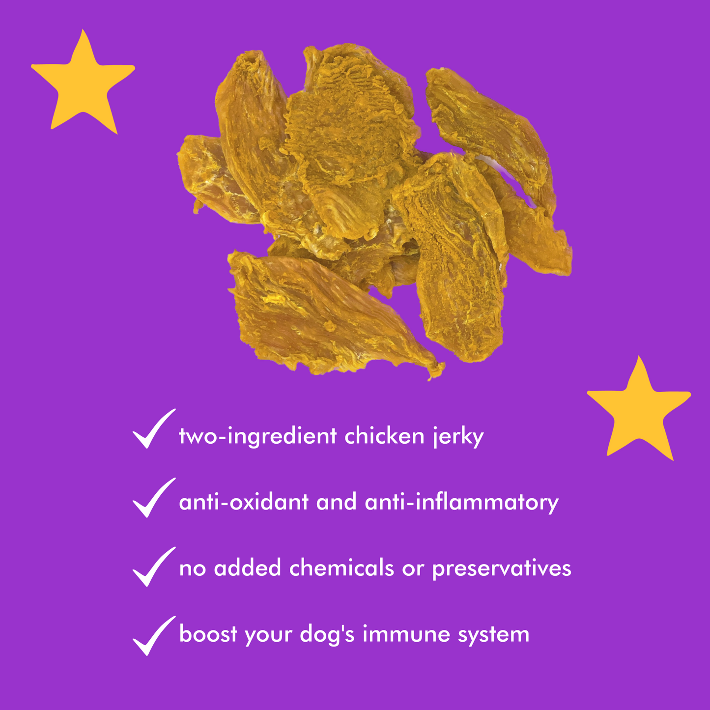 Turmeric Chicken Jerky Dog Treat _Benefit